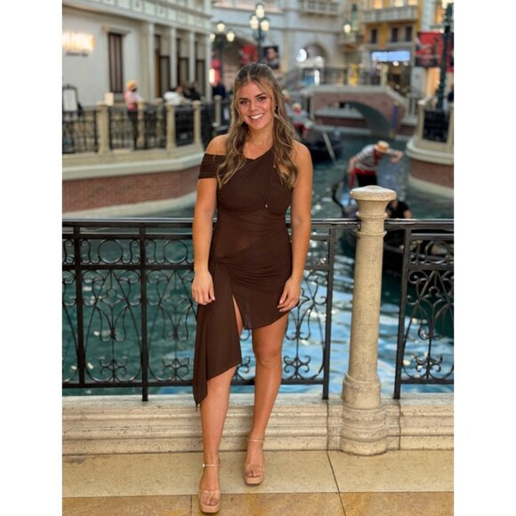 tulle multiway bridesmaid dress Shimmer Cross-Back Straps Wholesale Tulle Bridesmaid Dress with sleeve main image 1